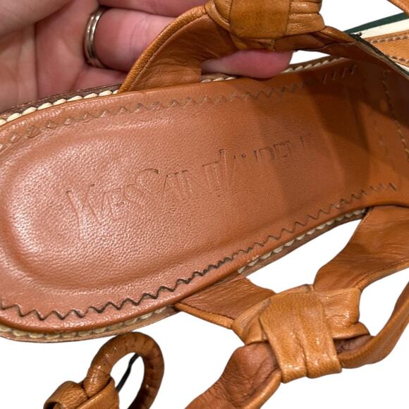 Y2k YSL Leather Open Toe Heels - Picture 13 of 13